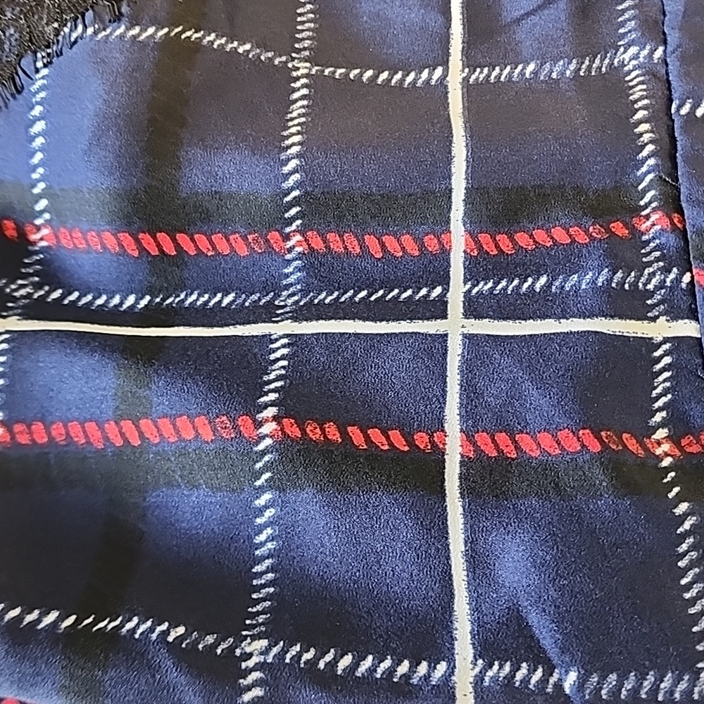 Cupcakes & Cashmere Ivan Painted Plaid Wrap Dress sz S - Picture 11 of 16